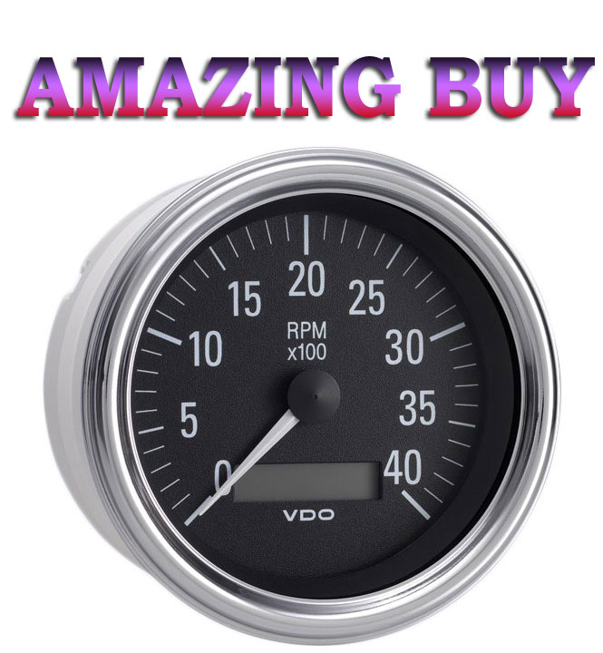 VDO Tachometer, 4,000 rpm