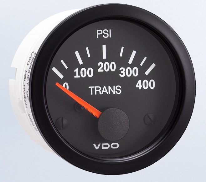 350-110 - VDO Transmission Oil Pressure Gauge 400 psi Vision
