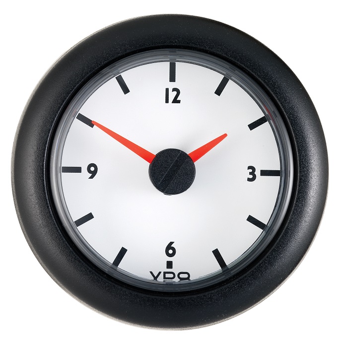 A2C53311885-S - VDO Analog Clock 12v Viewline Ivory