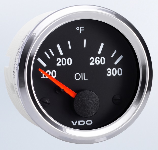 310-196 - VDO Temperature Gauge Oil 300F Vision Chrome