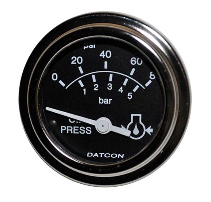 100173 - Datcon Oil Pressure gauge 80PSI