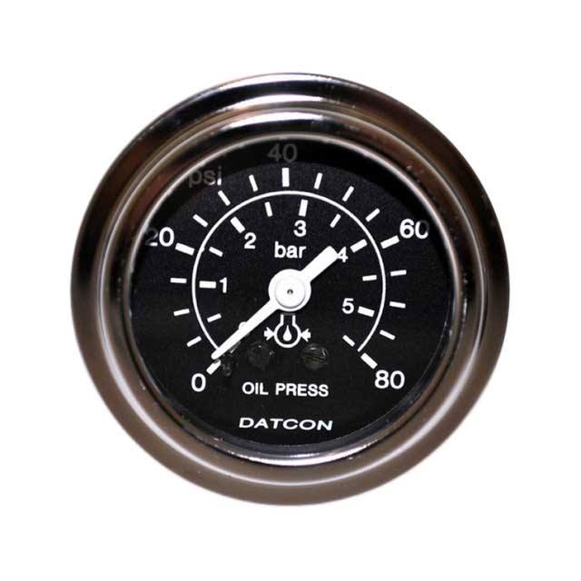 100187 - Datcon Oil Pressure Gauge 0-80PSI