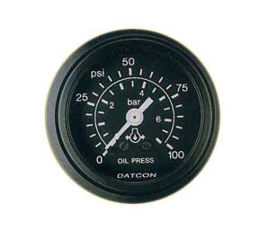 100188 - Datcon Oil Pressure Gauge 100PSI 7Bar