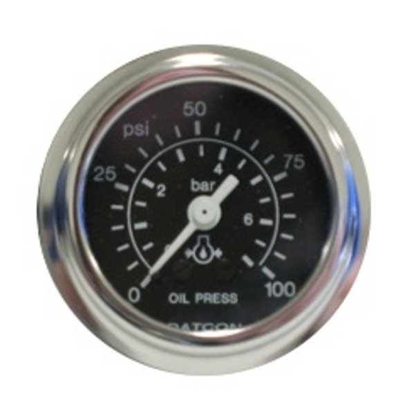 100189 - Datcon Oil Pressure Gauge 100PSI 7Bar