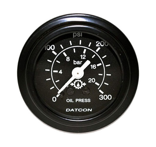 100196 Datcon Transmission Oil Pressure Gauge 300 PSI 20 Bar