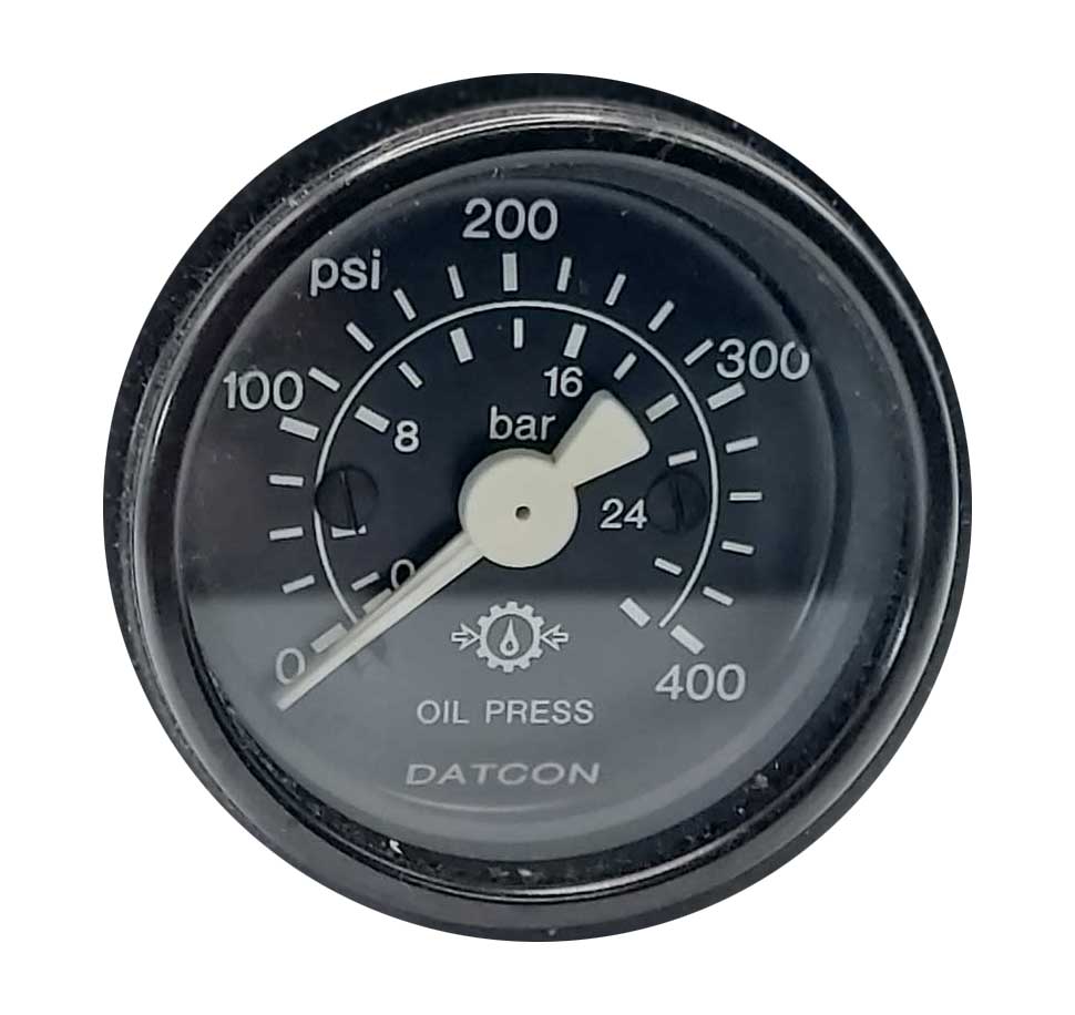 100198 - Datcon Transmission Oil Pressure Gauge 0-400PSI
