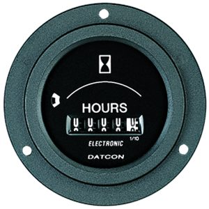 100689 - Datcon Hourmeter 3 hole flange Heavy Duty Industrial