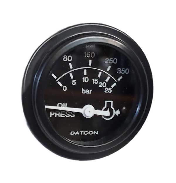 100732 - Datcon Oil Pressure Gauge 350 PSI - 25 bar