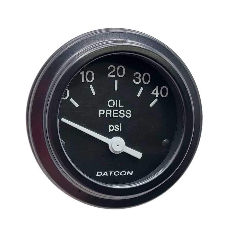 101329 Datcon Oil Pressure Gauge 40 PSI