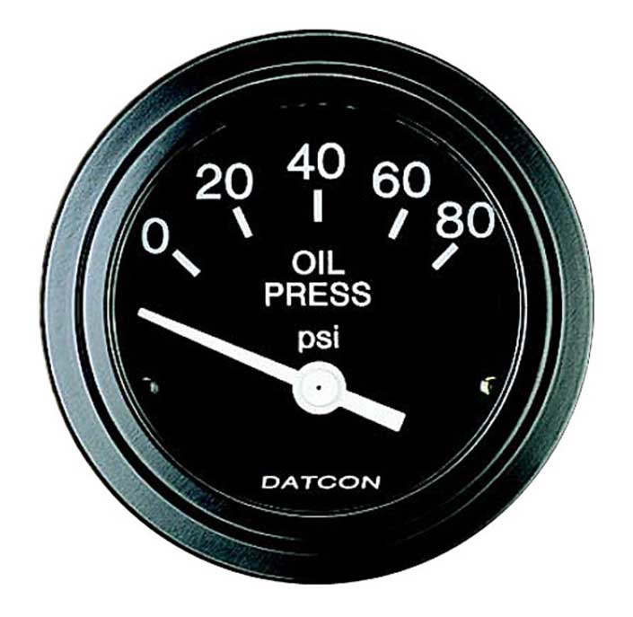 101333 - Datcon Oil Pressure Gauge 80psi