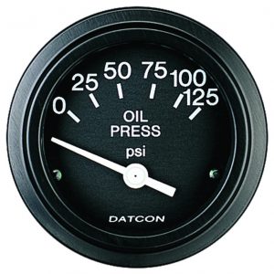 101339 - Datcon Oil Pressure Gauge 12V 0-125PSI 240-33.5 ohms
