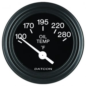 101345 - Datcon Oil Temperature Gauge 12V 100-280 degrees F