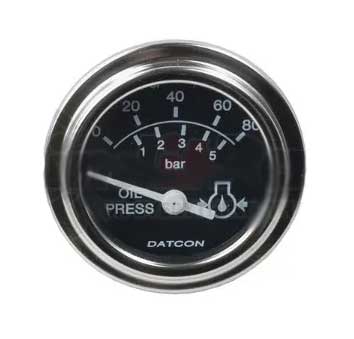 101575 - Datcon Oil Pressure Gauge 24V 0-80PSI 240-33.5 ohms