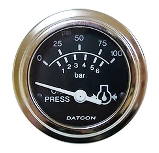 101577 - Datcon Heavy Duty Industrial Oil Pressure Gauge 100 PSI