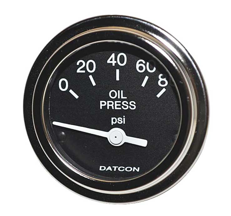 101883 - Datcon Oil Pressure Gauge 0-80 PSI