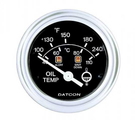 103183 - Datcon Oil Temperature Gauge 240°F