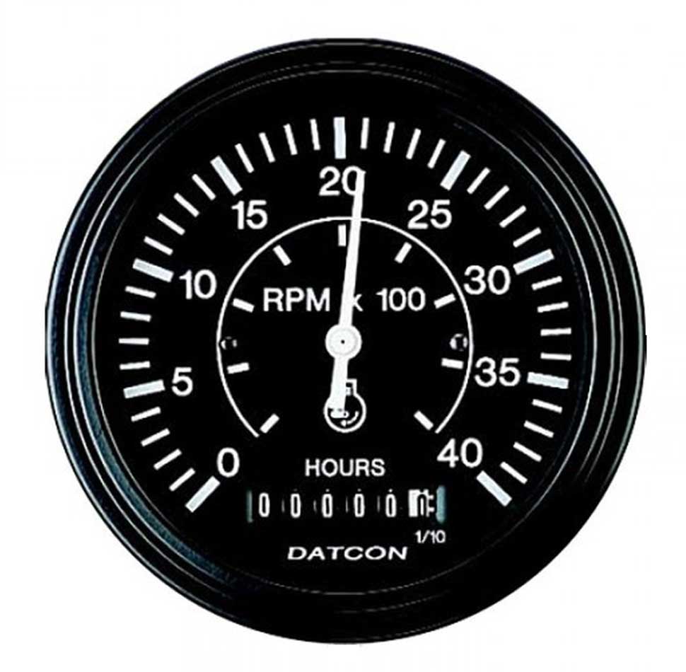 103688 - Datcon Tachometer with Hourmeter 4000 RPM