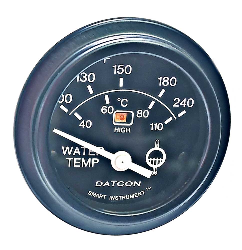107411 - Datcon Heavy Duty Industrial Water Temperature Gauge 240F 110C