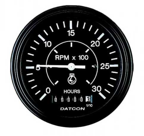 108009 - Datcon Tachometer with Hourmeter 3000 RPM