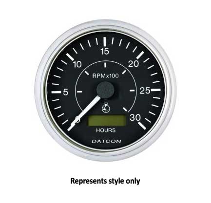 123346 - Datcon Tachometer with Hourmeter ANALOG II 0-4000 RPM