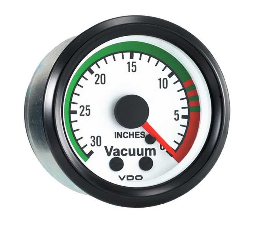 150-212 - VDO Vacuum Gauge Kit Mechanical 30' HG