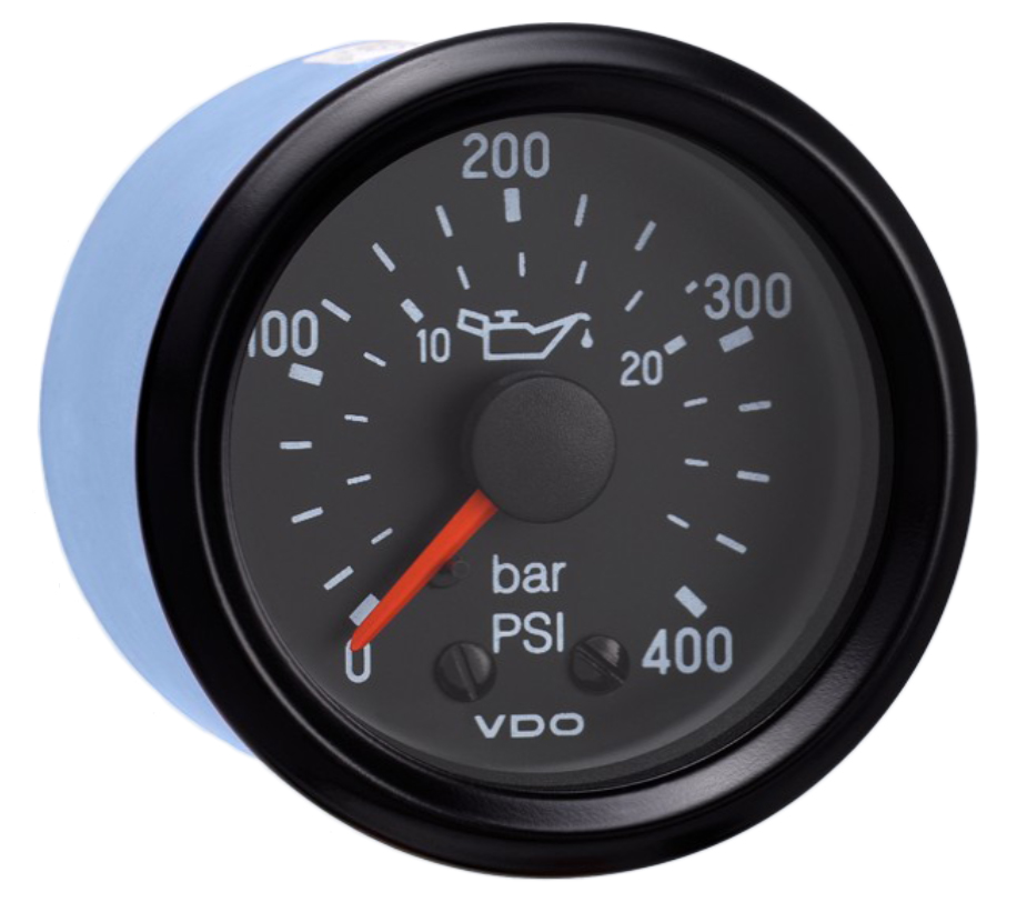 150-906 - VDO Cockpit International 400PSI 25 bar Mechanical Oil Pressure Gauge