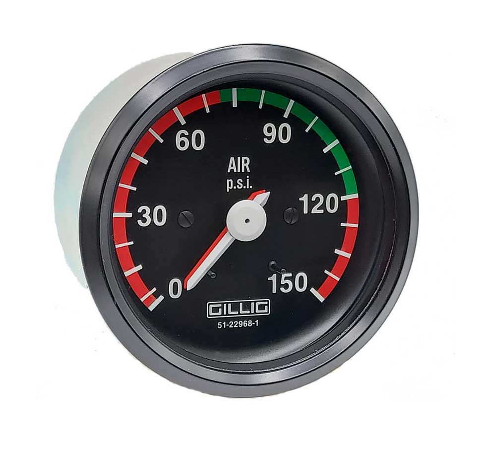 151-002G - Gillig Air Pressure Gauge 0-150PSI