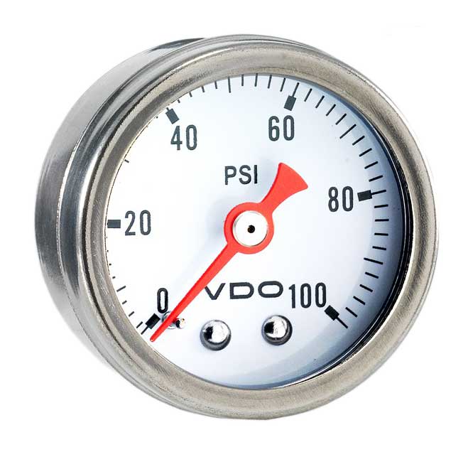153-003 - VDO Direct Mount 100PSI Mechanical Pressure Gauge