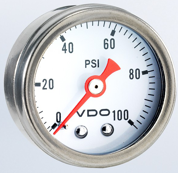 153-003 - VDO Direct Mount 100PSI Mechanical Pressure Gauge