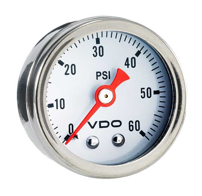 153-005 - VDO Direct Mount 60PSI Mechanical Pressure Gauge