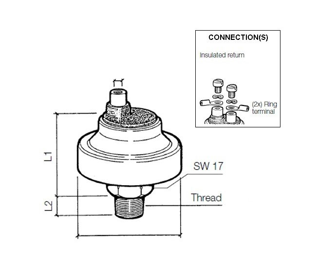 230-213-002-001C -VDO Pressure Switch 7Bar Bosch Connection