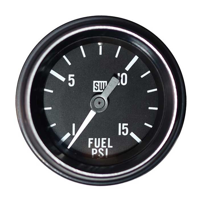 284E - Stewart Warner Heavy Duty Fuel Pressure Gauge 1-15PSI