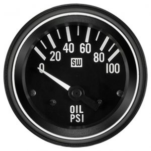 284L - Stewart Warner Heavy Duty Oil Pressure Gauge 0-100PSI