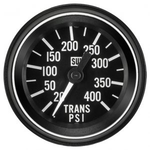 284S - Stewart Warner Heavy Duty Transmission Oil Pressure Gauge 25-400PSI