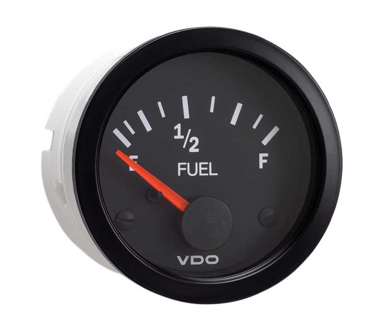 301-105 - VDO Vision Black Fuel Gauge
