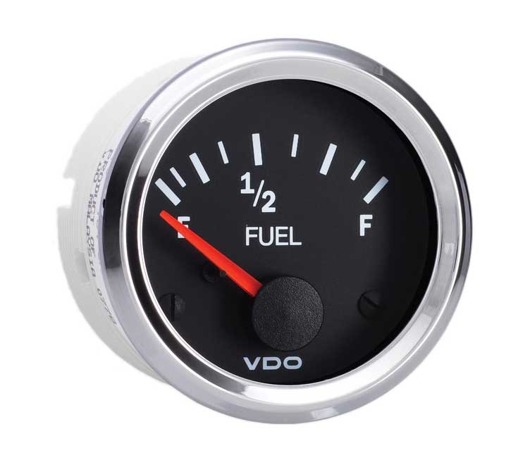 301-194 - VDO Vision Chrome Fuel Gauge for 10-180 ohm Sender