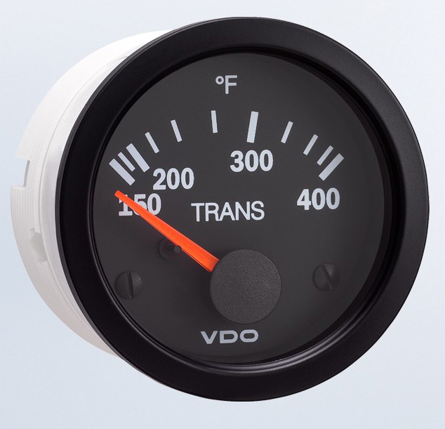 310-1072 - VDO Vision Black 400F Transmission Temperature Gauge