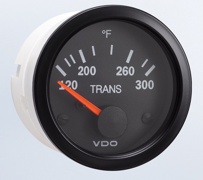 310-111 - VDO Vision Black 300F Transmission Temperature Gauge