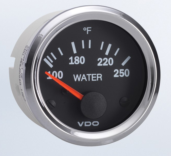 310-1951 - VDO Vision Chrome 250F Temperature Gauge
