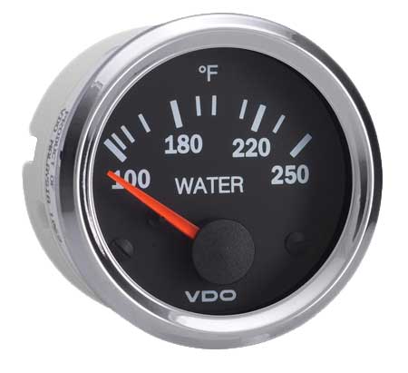 310-1952 - VDO Vision Chrome 250F Temperature Gauge