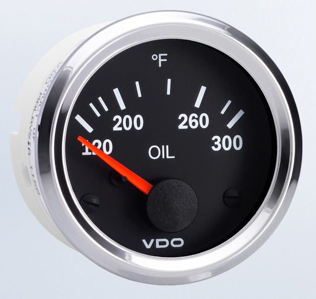 310-1961 - VDO Vision Chrome 300F Oil Temperature Gauge