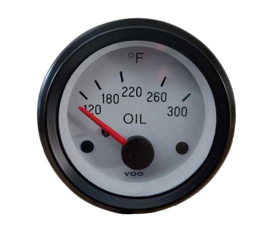 310-242 - VDO Cockpit White Oil Temperature Gauge 300F