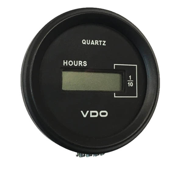 VDO 331 032 001 12V-24vV Non-Illuminated Hour meter Gauge Meter 