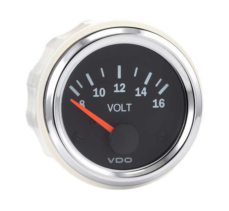 332-193 - VDO Voltmeter Gauge Vision Chrome