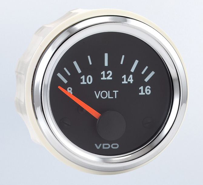 332-193 - VDO Voltmeter Gauge Vision Chrome