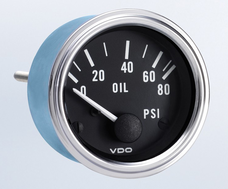 350-303 - VDO Pressure Gauge 80 psi Oil Series 1