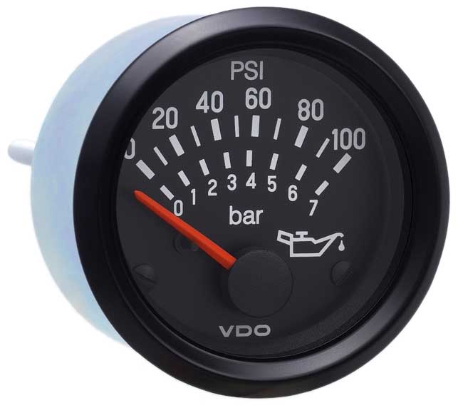 350-905 - VDO Cockpit International 100PSI 7 bar Oil Pressure Gauge