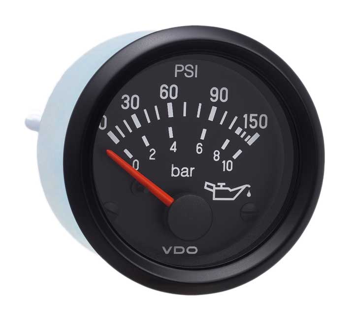 350-911 - VDO Cockpit International 150PSI 10 bar Oil Pressure Gauge