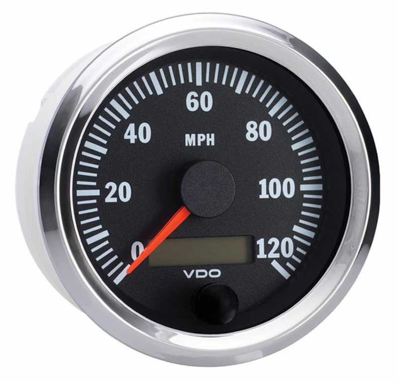 437-191 - VDO Vision Chrome Speedometer 120mph Programmable