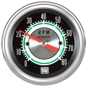 531CC - Stewart Warner Green Line Tachometer 8000 RPM